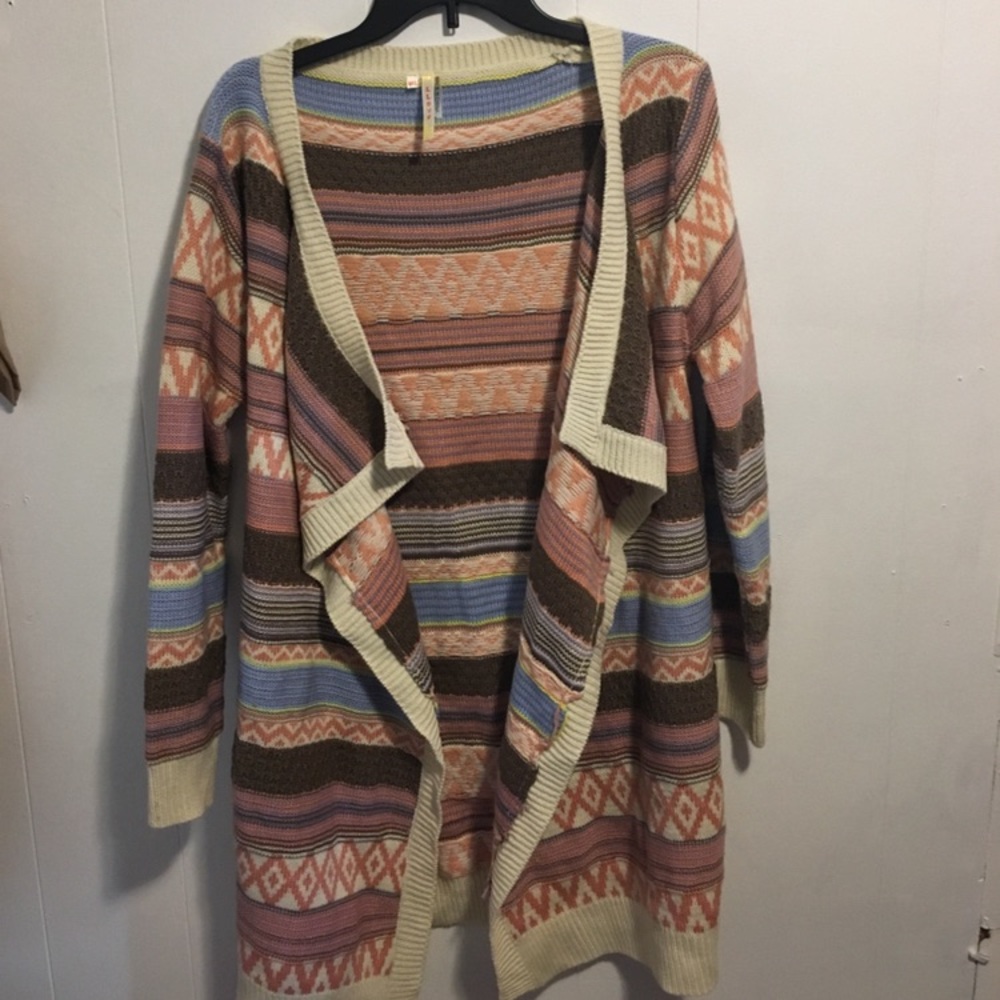 Long sweater cardigan